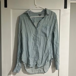 Aerie Button Down Star Shirt Sz Medium
